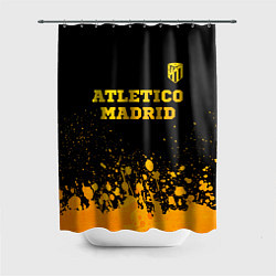 Шторка для душа Atletico Madrid - gold gradient посередине, цвет: 3D-принт