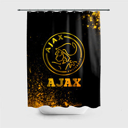Шторка для душа Ajax - gold gradient, цвет: 3D-принт