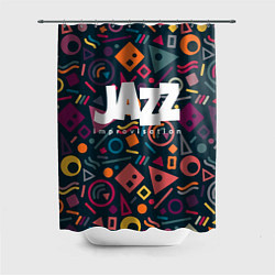 Шторка для душа Jazz improvisation, цвет: 3D-принт