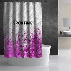 Шторка для душа Sporting pro football посередине, цвет: 3D-принт — фото 2