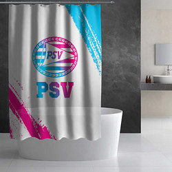 Шторка для душа PSV neon gradient style, цвет: 3D-принт — фото 2