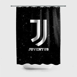 Шторка для душа Juventus sport на темном фоне, цвет: 3D-принт