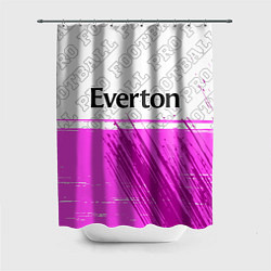 Шторка для душа Everton pro football посередине, цвет: 3D-принт