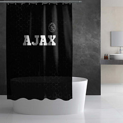 Шторка для душа Ajax sport на темном фоне посередине, цвет: 3D-принт — фото 2