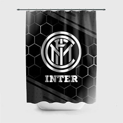 Шторка для душа Inter sport на темном фоне, цвет: 3D-принт