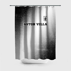 Шторка для душа Aston Villa sport на светлом фоне посередине, цвет: 3D-принт