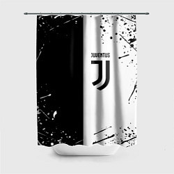 Шторка для душа Juventus краски текстура спорт, цвет: 3D-принт