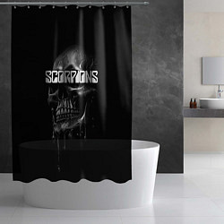 Шторка для душа Scorpions rock, цвет: 3D-принт — фото 2