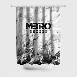 Шторка для душа Metro Exodus white graphite, цвет: 3D-принт