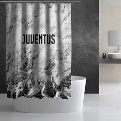 Шторка для душа Juventus white graphite, цвет: 3D-принт — фото 2