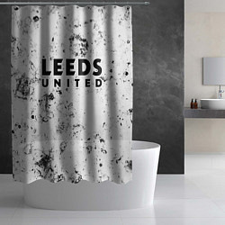 Шторка для душа Leeds United dirty ice, цвет: 3D-принт — фото 2