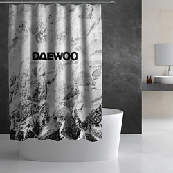 Шторка для душа Daewoo white graphite, цвет: 3D-принт — фото 2