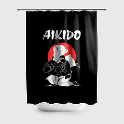Шторка для ванной Айкидо - бросок мастера