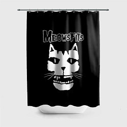 Шторка для душа Misfits - Meowsfits, цвет: 3D-принт
