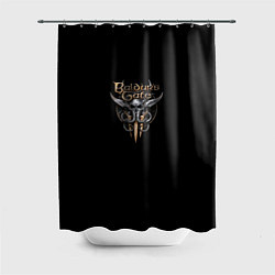 Шторка для душа Baldurs gate logo, цвет: 3D-принт