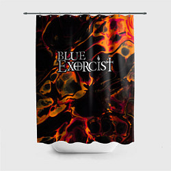 Шторка для душа Blue Exorcist red lava, цвет: 3D-принт