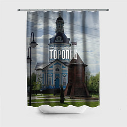 Шторка для душа Торопец Сторожевая башня, цвет: 3D-принт