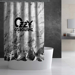 Шторка для душа Ozzy Osbourne white graphite, цвет: 3D-принт — фото 2
