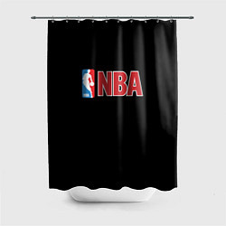Шторка для душа NBA logo, цвет: 3D-принт