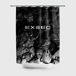 Шторка для душа Exeed black graphite, цвет: 3D-принт