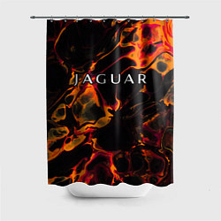 Шторка для душа Jaguar red lava, цвет: 3D-принт