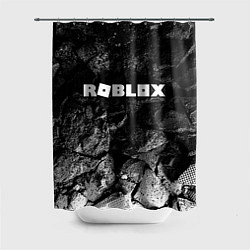 Шторка для душа Roblox black graphite, цвет: 3D-принт