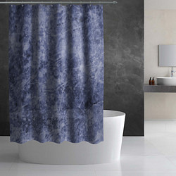 Шторка для душа Абстракция - синий лёд, цвет: 3D-принт — фото 2