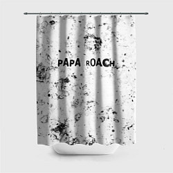 Шторка для душа Papa Roach dirty ice, цвет: 3D-принт