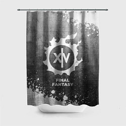Шторка для душа Final Fantasy - grey gradient, цвет: 3D-принт