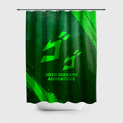 Шторка для душа JoJo Bizarre Adventure - green gradient, цвет: 3D-принт