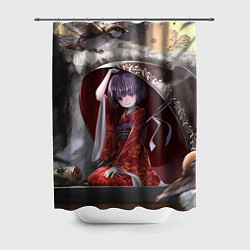 Шторка для душа Touhou Project Симмёмару Сукуна, цвет: 3D-принт