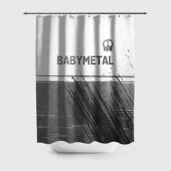 Шторка для душа Babymetal - white gradient посередине, цвет: 3D-принт