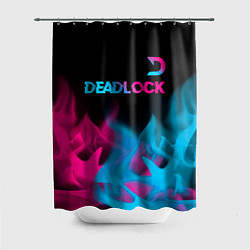 Шторка для душа Deadlock - neon gradient посередине, цвет: 3D-принт