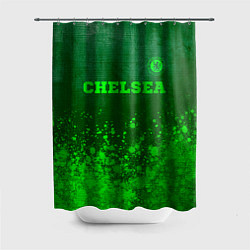 Шторка для ванной Chelsea - green gradient посередине