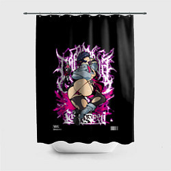 Шторка для душа Джейн Доу - Zenless zone zero, цвет: 3D-принт