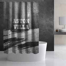 Шторка для душа Aston Villa - grey gradient посередине, цвет: 3D-принт — фото 2