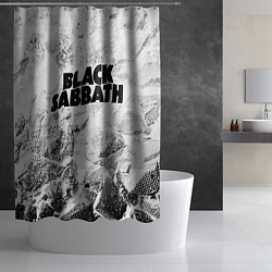 Шторка для душа Black Sabbath white graphite, цвет: 3D-принт — фото 2