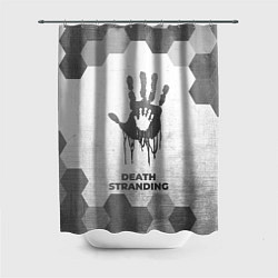 Шторка для душа Death Stranding - white gradient, цвет: 3D-принт