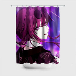 Шторка для душа Honkai Star Rail Kafka violet light, цвет: 3D-принт