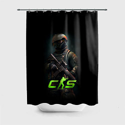 Шторка для душа CS counter terrorist, цвет: 3D-принт