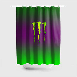 Шторка для душа Monster energy gradient, цвет: 3D-принт