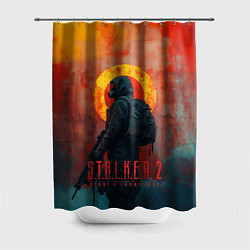 Шторка для душа Stalker 2 poster art, цвет: 3D-принт