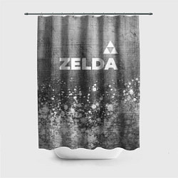 Шторка для душа Zelda - grey gradient посередине, цвет: 3D-принт