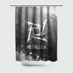 Шторка для душа Metallica - grey gradient, цвет: 3D-принт