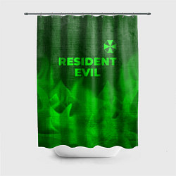 Шторка для душа Resident Evil - green gradient посередине, цвет: 3D-принт