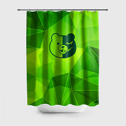 Шторка для душа Danganronpa green poly, цвет: 3D-принт