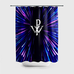 Шторка для душа Powerwolf neon energy, цвет: 3D-принт