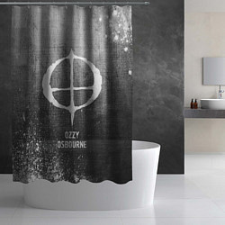 Шторка для душа Ozzy Osbourne - grey gradient, цвет: 3D-принт — фото 2