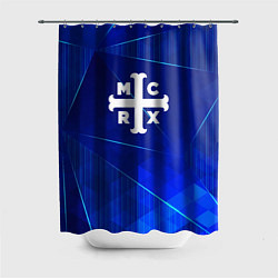 Шторка для душа My Chemical Romance blue poly, цвет: 3D-принт