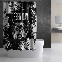 Шторка для душа Green Day рок пес, цвет: 3D-принт — фото 2